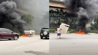 Cái kết cho người đàn ông đốt rác ở chân cầu Thăng Long – Hà Nội khiến khói đen bao trùm