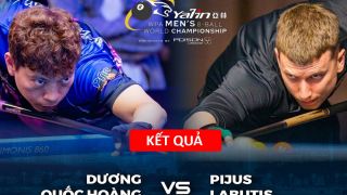 Kết quả Dương Quốc Hoàng vs Pijus Labutis - Giải Vô địch Thế giới 8 bi 2026: Ngược dòng ngoạn mục