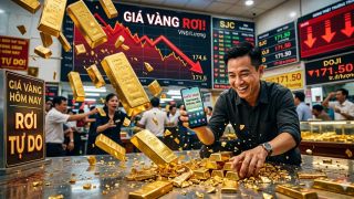 Giá vàng rơi tự do tối nay (13/4), người mua lãi ngay một chiếc Samsung Galaxy so với đỉnh tuần trước