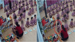 Clip cô giáo mầm non túm tóc, tác động vật lý bé trai ngay trong lớp học? Bố em bé phát hiện tình tiết lạ