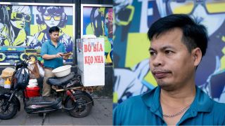 Anh bán bò bía quanh hồ Tây ‘mắt đảo như rang lạc’ có quá khứ ít ai ngờ, bật mí từng làm công an