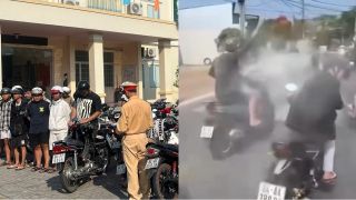 Tìm ra nhóm thanh niên đi xe máy ném bột người đi đường, Công an Vĩnh Long thông tin chính thức