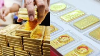 Giá vàng hôm nay (trưa 17/4) tiếp tục đi xuống: SJC, vàng nhẫn mất mốc, diễn biến trong một tháng hé lộ điều gì?