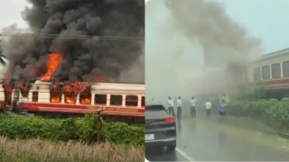 Tình hình mới nhất vụ 2 toa tàu khách Hà Nội – Hải Phòng đang chạy bỗng nhiên bốc cháy đỏ rực