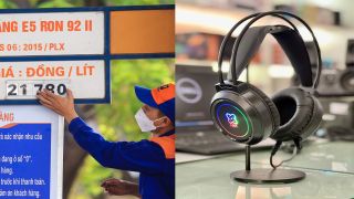 Giá xăng RON95 sáng 24/4 về dưới mốc 23.000đ/lít, dầu giảm phiên thứ 5 liên tiếp, giá tai nghe gaming hot 2026 ra sao?