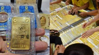 Giá vàng hôm nay (chốt phiên 1/5): Vàng SJS, nhẫn 9999 neo cao, thế giới sụt giảm, kịch bản mới dần lộ diện