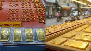 Giá vàng hôm nay (chốt phiên 3/5): Vàng SJC, nhẫn 9999 lao dốc cuối tuần, người mua tuần trước bán ra mất gần 6 triệu