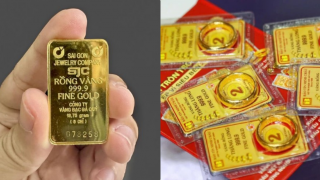 Giá vàng hôm nay 4/5: Bảng giá vàng miếng SJC nhẫn 9999 'đi lùi' hiếm thấy, thị trường giảm mạnh sau lễ