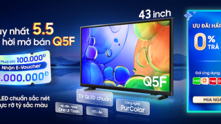 Samsung giới thiệu deal độc quyền TV QLED Q5F chuẩn sắc nét, rực rỡ sắc màu nhân ngày sale đôi 5.5