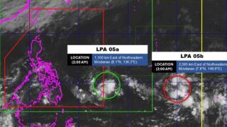 Diễn biến của áp thấp gần Philippines, cảnh báo mưa lớn và dông diện rộng