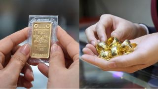 Giá vàng hôm nay 10/5: Vàng miếng SJC, vàng nhẫn đạt mốc cao nhất tuần, vàng thế giới 'bung nóc'