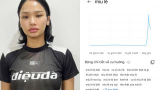 Miu Lê lên top tìm kiếm, hơn 100.000 lượt tìm trong một giờ, chuyện gì đang xảy ra?