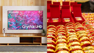 Giá vàng hôm nay ngày 11/5: Trong nước giảm mạnh, Samsung Smart TV Crystal 98 inch giảm nửa giá