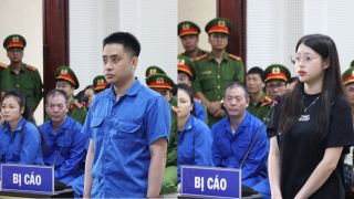 Thái độ 'trùm ma túy' Bùi Đình Khánh và bạn gái hot girl tại phiên tòa, 1 bị cáo xin xét xử vắng mặt