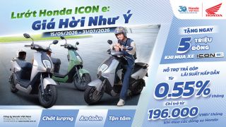 Honda tung ưu đãi 5 triệu đồng, hỗ trợ trả góp cho khách mua Honda ICON e: