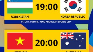 AFC trực tiếp bóng đá U17 châu Á 2026: U17 Việt Nam vs U17 Australia; U17 Uzbekistan vs U17 Hàn Quốc