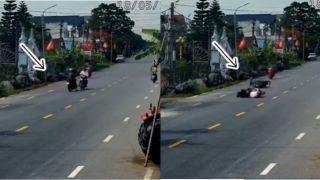 Trích xuất camera vụ người phụ nữ sang đường bất cẩn khiến người đàn ông ngã văng ra đường tử vong