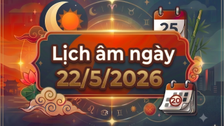 Xem lịch âm hôm nay 22/5/2026: Xem ngay giờ đẹp, hướng xuất hành và những việc đại kỵ?