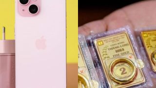 Giá vàng hôm nay chiều 22/5: Vãng nhẫn, vàng miếng đi xuống mạnh, một chỉ vàng ngang giá iPhone 15