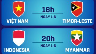 Lịch thi đấu U19 Đông Nam Á hôm nay 1/6: U19 Việt Nam vs U19 Timor Leste; U19 Indonesia gặp khó