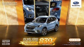 Ưu đãi vàng chào hè cho Subaru Forester 2.0L - Giá đặc biệt chỉ còn từ 839 triệu đồng