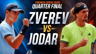 Kết quả tennis Rafael Jodar vs Alexander Zverev - Tứ kết Roland Garros 2026: Kịch bản khó tin