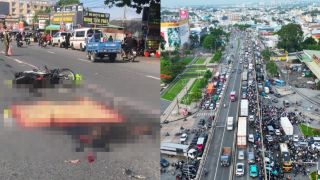 Hiện trường ô tô đầu kéo va chạm xe máy khiến một phụ nữ tử vong, làm rõ nguyên nhân vụ việc?