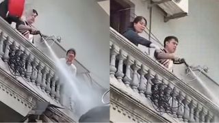Nguyên nhân ban đầu vụ người đàn ông xịt nước vào thợ xây nhà sát vách ở Hà Nội