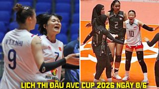 Lịch thi đấu bóng chuyền nữ AVC Cup hôm nay 8/6: Tuyển bóng chuyền nữ Việt Nam đại chiến Indonesia