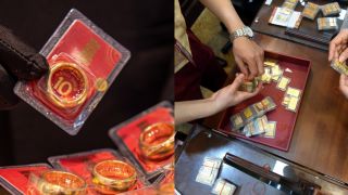 Giá vàng hôm nay (trưa 8/6): Vàng SJC, nhẫn 9999 bốc hơi sâu so với đỉnh giá, người ôm vàng lỗ chồng lỗ  
