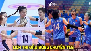 Lịch thi đấu bóng chuyền hôm nay 11/6: Lịch phát sóng tuyển bóng chuyền nữ Việt Nam vs Kazakhstan AVC Cup