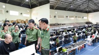 Cảnh tượng khó tin bên trong ổ lừa đảo âm mưu lập căn cứ ở Việt Nam, thu giữ nhiều vật chứng