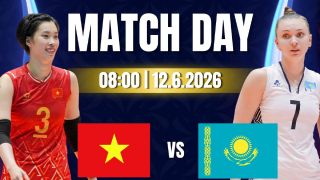 TRỰC TIẾP bóng chuyền nữ Việt Nam vs Kazakhstan hôm nay 12/6 - Link xem trực tiếp bóng chuyền AVC Cup 2026 mới nhất