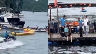 Clip diễn biến vụ lật tàu trên Vịnh Lan Hạ khiến một nữ du khách tử vong, tình hình 10 người gặp nạn còn lại? 