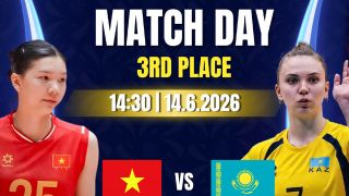 Link xem TRỰC TIẾP bóng chuyền AVC Cup 2026 hôm nay ngày 14/6: Tuyển bóng chuyền nữ Việt Nam 'trả nợ' Kazakhstan