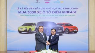 Taxi Quê Lụa tăng tốc chuyển đổi xanh, mua thêm 2.000 ô tô điện VinFast thông qua Green SM
