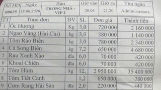 Sự thật vụ hóa đơn hải sản hơn 50 triệu đồng ở Hạ Long, trích xuất camera nhà hàng có gì?