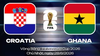 Dự đoán tỷ số Croatia vs Ghana, 4h ngày 28/6 - Nhận định bóng đá World Cup 2026 hôm nay