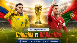 Link xem TRỰC TIẾP bóng đá Colombia vs Bồ Đào Nha 06h30 ngày 28/6 - VTV trực tiếp World Cup 2026 hôm nay
