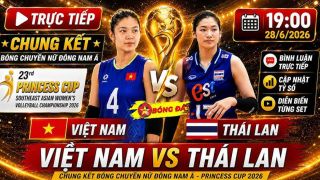 Link xem TRỰC TIẾP bóng chuyền nữ Việt Nam đấu Thái Lan - Chung kết U18 nữ Đông Nam Á 2026: Rượt đuổi kịch tính