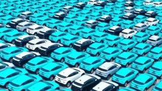 Lý do hàng nghìn xe điện VinFast Green SM bất ngờ xuất hiện tại cảng Trung Quốc?