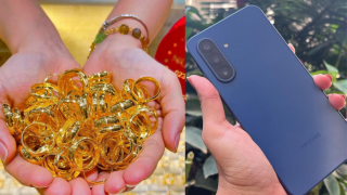 Giá vàng hôm nay trưa 1/7: Bốc hơi khoảng 15,5% giá trị từ đỉnh, giá Samsung A17 rẻ bèo