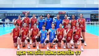 Lịch thi đấu bóng chuyền hôm nay 1/7 - Lịch trực tiếp bóng chuyền nữ U18 Việt Nam vs Đài Loan