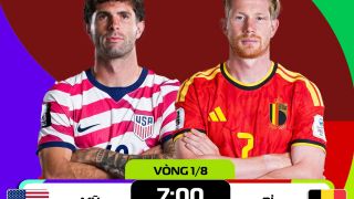 Nhận định bóng đá, dự đoán tỷ số Mỹ vs Bỉ, 7h ngày 7/7 - Vòng 1/8 World Cup 2026: Pulisic tiễn De Bruyne về nước?