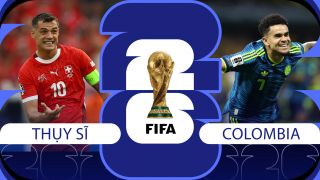Nhận định bóng đá, dự đoán tỷ số Thụy Sĩ vs Colombia, 3h ngày 8/7 - World Cup 2026: Luis Diaz đối đầu Xhaka