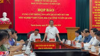 Thông tin họp báo vụ điểm 10 Toán Tuyên Quang mới nhất: Xác định bất thường trong công tác coi thi