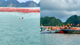 Vụ lật tàu chở hàng ở Vân Đồn: Cứu sống 3 người, tìm thấy 1 thi thể, em trai 1 nạn nhân vẫn mất tích