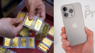 Giá vàng hôm nay trưa 15/7 bật tăng cả triệu đồng, vàng nhẫn diễn biến bất ngờ, giá iPhone 15 Pro ra sao?