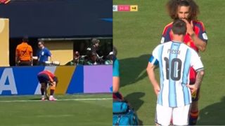 Cầu thủ bị Messi ‘mách’ trọng tài được phát hiện đã bí mật chôn một thứ xuống SVĐ trước khi vào trận