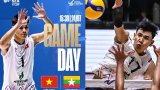 Link xem trực tiếp bóng chuyền Việt Nam vs Myanmar 15h30 24/7 - VTV trực tiếp bóng chuyền SEA V.Cup 2026